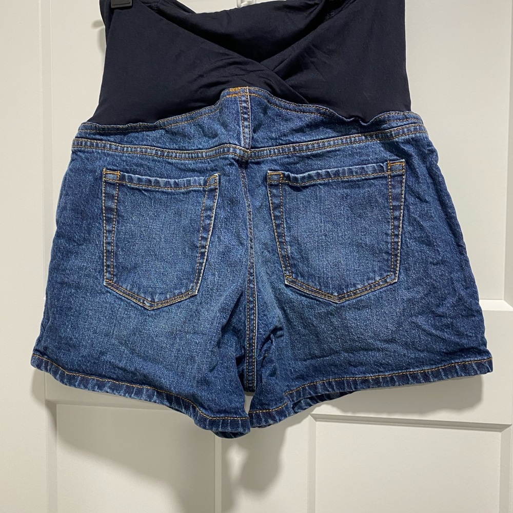 Maternity Denim Shorts - Picture 2 of 3